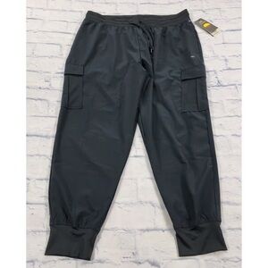 LEG3ND Cargo Joggers WOMENS SIZE XL Pants Black Athleisure Stretch Performance